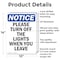 Signmission Please Turn Off The Lights When, 10 in W x Rectangle, Aluminum OS-2PACK-NS-A-1014-V-17606 - alternate 5